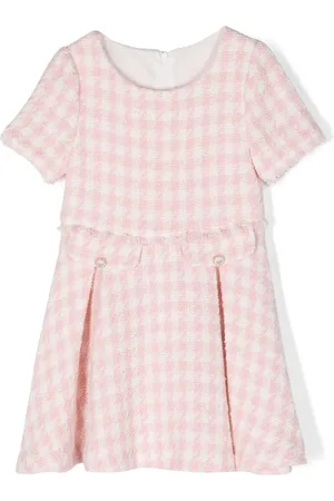 Lapin House Houndstooth-pattern flared dress