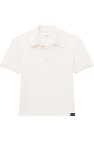 Courrèges AC logo-appliqu?? mesh polo shirt