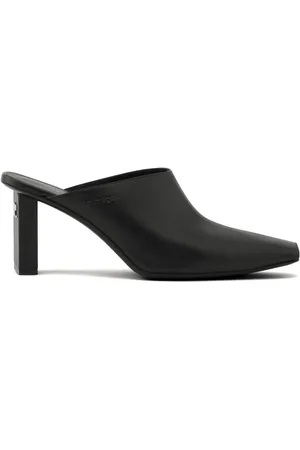 Courrèges 70mm square-toe leather mules