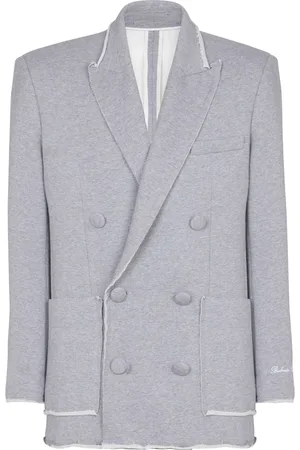 Balmain Double-breasted cotton blazer