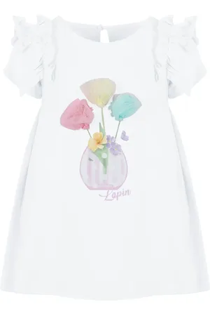 Lapin House Floral-print cotton dress