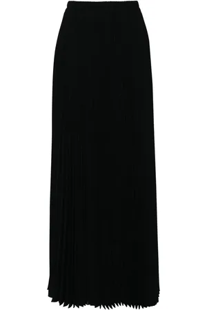 Styland High-waist pleated midi skirt