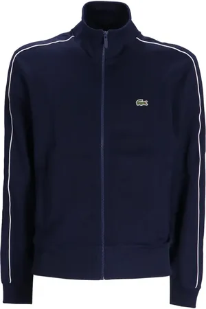 Lacoste Logo-appliqu?? side-stripe sweatshirt