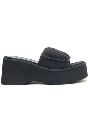 Courrèges Scuba Wave 75mm platform slides
