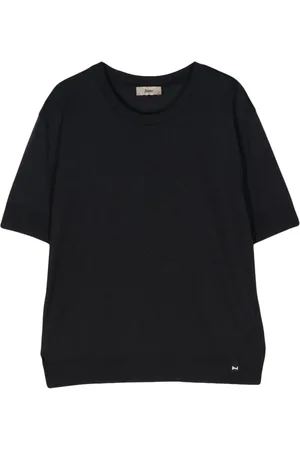 HERNO Fine-knit short-sleeved jumper