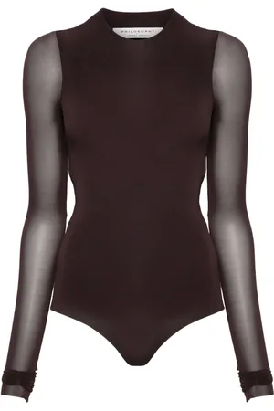 Il Sarto lounge ribbed bodysuit and short set in brown