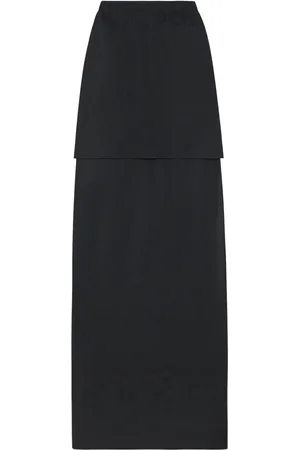 ROSETTA GETTY Floor-length layered maxi skirt