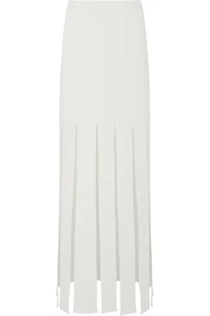 ROSETTA GETTY Fringed maxi skirt