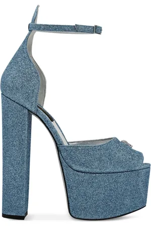 Philipp Plein Glitter 120mm platform pumps
