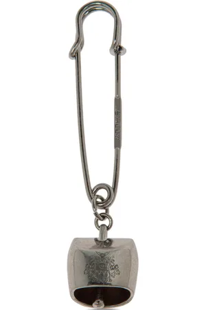 Bally Logo-engraved safety brooch