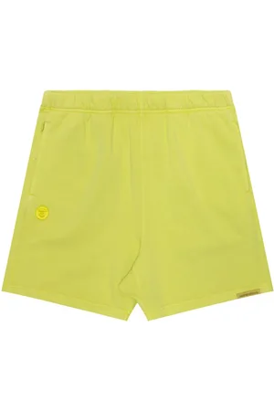 A Bathing Ape Logo-embroidered cotton shorts