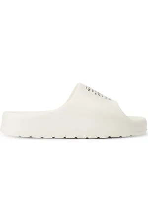 Lacoste Slogan-print pool slides