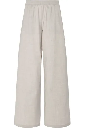 ROSETTA GETTY Wide-leg wool-blend trousers