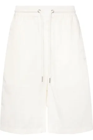 FIVE CM Logo-embroidered cotton shorts