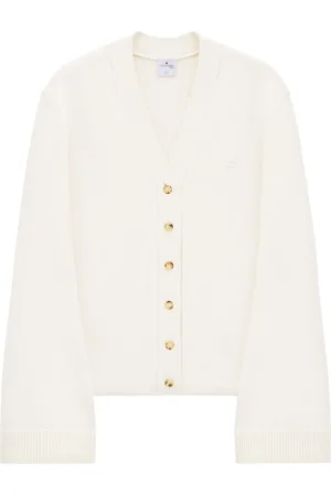 Courrèges Logo-appliqu??d cardigan