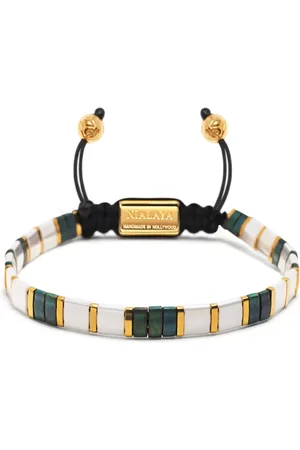 Nialaya Tila-beads marbled bracelet