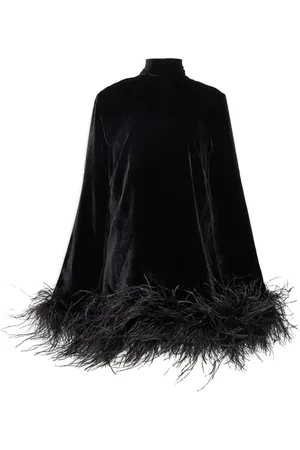 ‎Taller Marmo‎ Gina feather-trim minidress