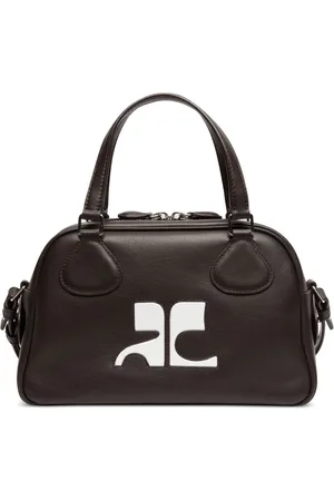 Courrèges Reedition leather bowling bag