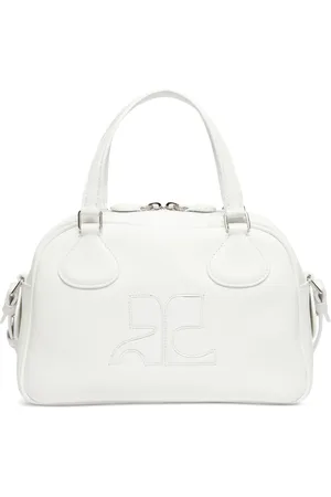 Courrèges Reedition leather bowling bag