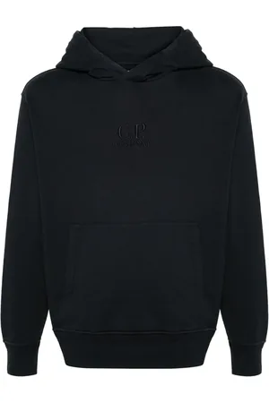 C.P. Company Logo-embroidered cotton hoodie
