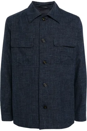 N.PEAL Spread-collar shirt jacket