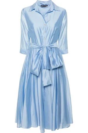 DRHOPE Flared midi shirtdress