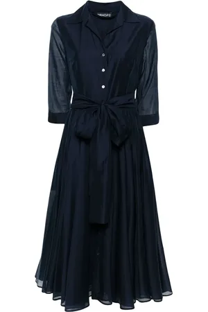 DRHOPE Flared midi shirtdress