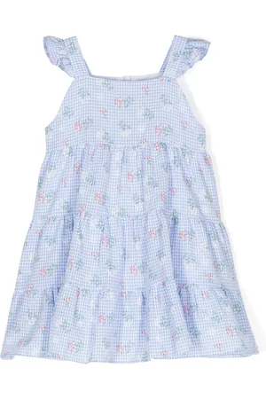 Tartine Et Chocolat Floral gingham sleeveless dress