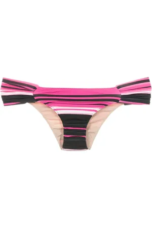 CLUBE BOSSA Ricy stripe-print bikini bottoms