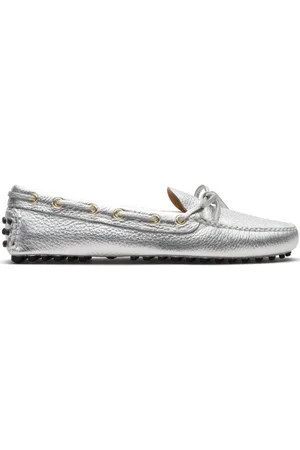 CAR SHOE Grained-leather driving shoes