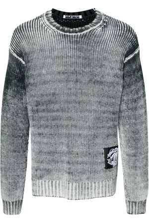 Acne Studios Acid-print chunky-knit jumper