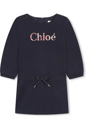 Chloé Logo-appliqu??d cotton dress
