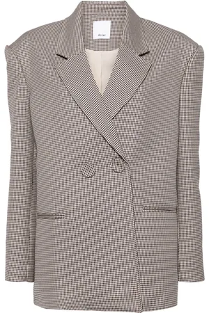 Acler Houndstooth double-breasted blazer