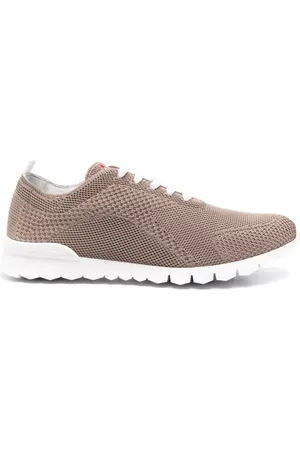 Kiton Logo-embroidered knitted sneakers