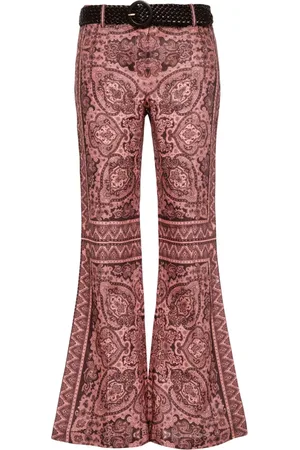 ZIMMERMANN Ottie paisley-print flared trousers