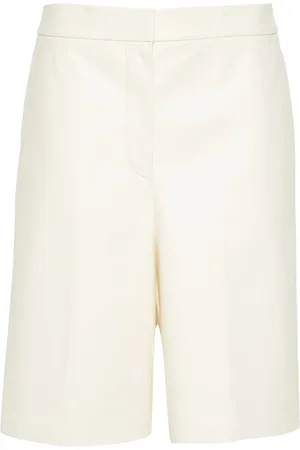 Fabiana Filippi Mid-rise leather shorts