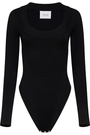 GALVAN Sasha scoop-neck bodysuit