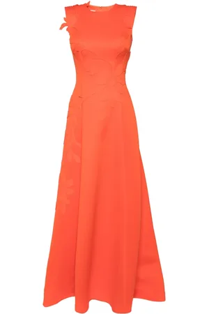Saiid Kobeisy Floral-detail neoprene gown