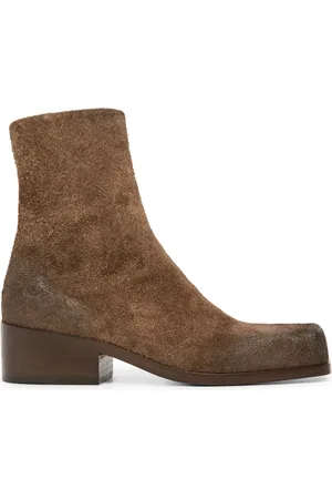MARSÈLL Cassello square-toe suede ankle boots