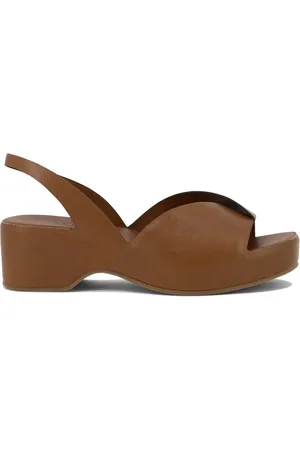 ROBERTO DEL CARLO Platform leather sandals
