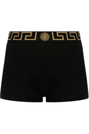 VERSACE Greca-print high-waist boxers
