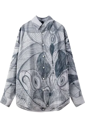 LEMAIRE Angkasapura button-up silk shirt