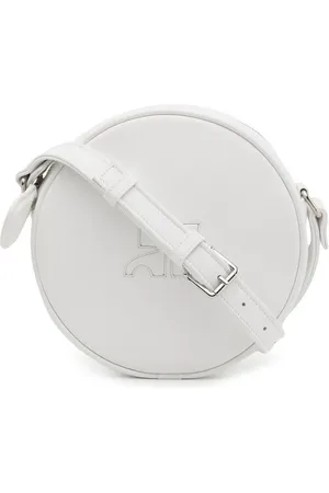 Courrèges Round leather crossbody bag