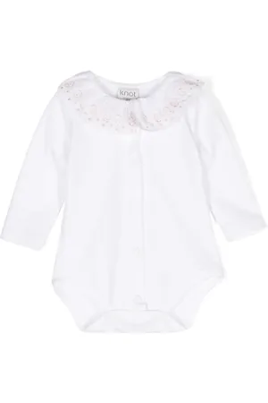 KNOT Flora ruffle-collar bodysuit