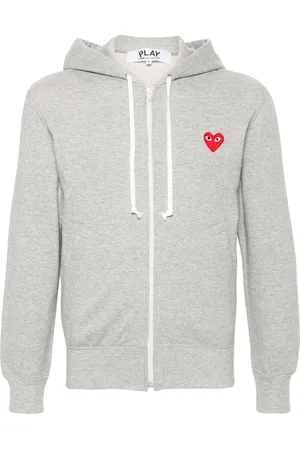 Comme des Garçons M??lange-effect cotton hoodie