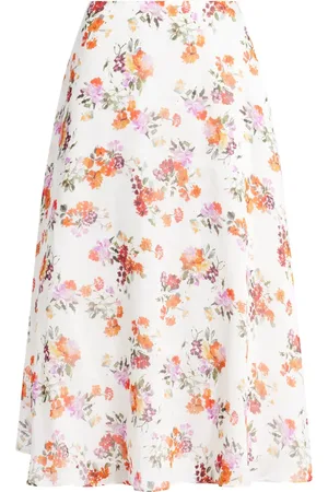 AJE Floral-print midi skirt