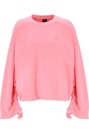 HUGO BOSS Drawstring-cuffs cotton sweatshirt