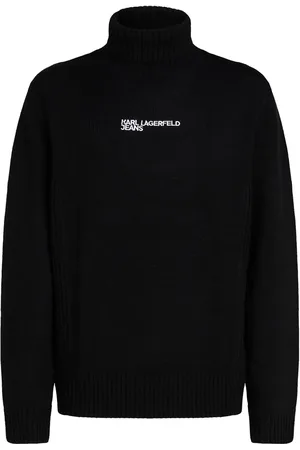 Karl Lagerfeld Logo-embroidered turtleneck sweater
