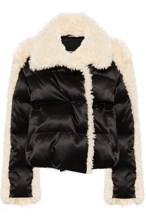 Patrizia Pepe Faux-shearling-trim jacket