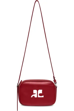 Courrèges Reedition leather camera bag